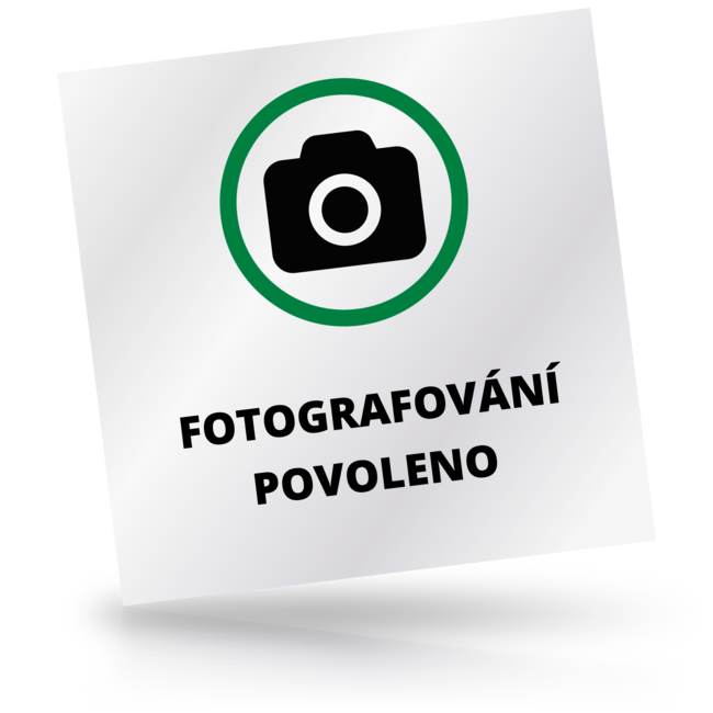 cedulka fotografování povoleno
